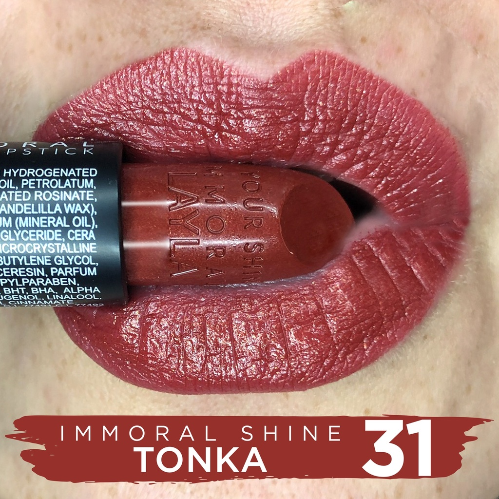 Layla - Immoral - Shine Lipstick - Tonka - N.31