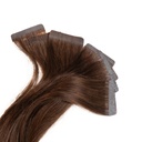Bebeauty – Semi Tape Hair Extension - Black (Round) 26" - Color#   2- Medium Brown 