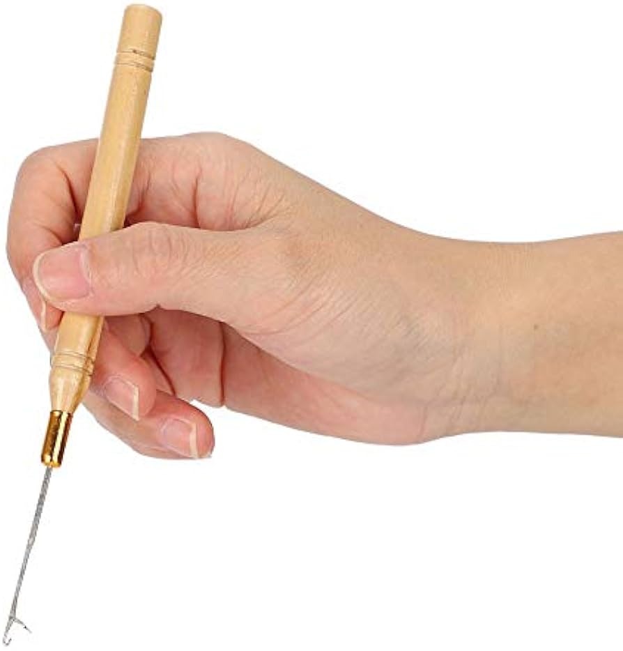Needle - For Hair Extension - With Wooden Handle
