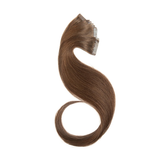 Bebeauty - Tape Hair Extension - Silver (Round) 22" - Color#  6 - Olive