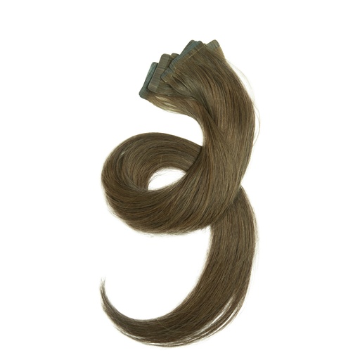 Bebeauty – Semi Tape Hair Extension - Black (Round) 26" - Color#   6 - Olive