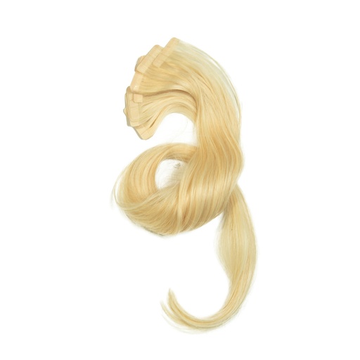 Bebeauty – Semi Tape Hair Extension - Black (Round) 26" - Color#   613 - Platinum
