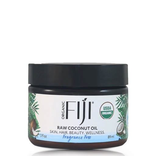 Fiji Organic - Certified Organic Raw Coconut Oil -Fragrance Free - 98 ML