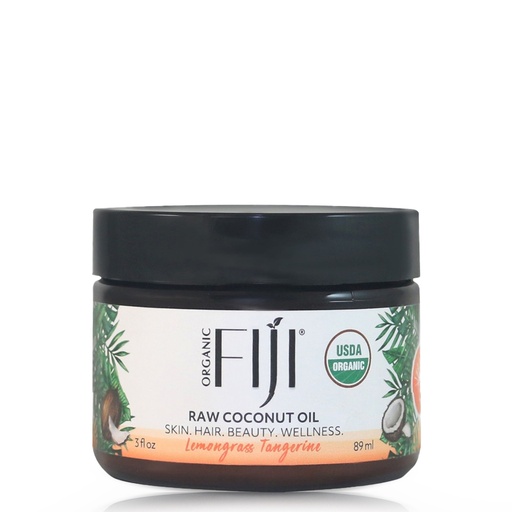Fiji Organic - Certified Organic Raw Coconut Oil -Lemongrass Tangerine - 98 ML