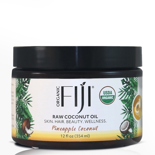 Fiji Organic - Certified Organic Raw Coconut Oil -Pineapple Coconut - 354 ML