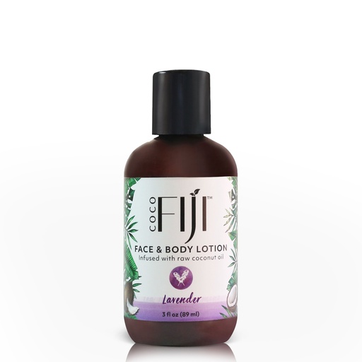 Fiji Organic - Face & Body Lotion - infused with raw coconut oil - Lavender - 98 ML