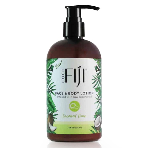 Fiji Organic - Face & Body Lotion - infused with raw coconut oil - Lemongrass Tangerine - 354 ML