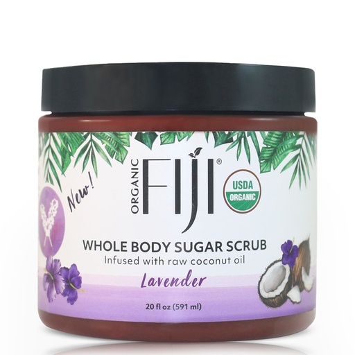 Fiji Organic - Whole Body Sugar Scrub infused with coconut oil - Lavender - 591 ML