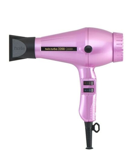 Parlux - Hair Dryer - Twinturbo - Made In Italy - Model# 3200 - Pink