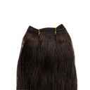 Remi Hair Extension TW Length 22 Inch - Color# 1B -  Dark Brown 