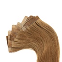 Bebeauty - Tape Hair Extension - Silver (Round) 22" - Color#  12 - Light golden Blond