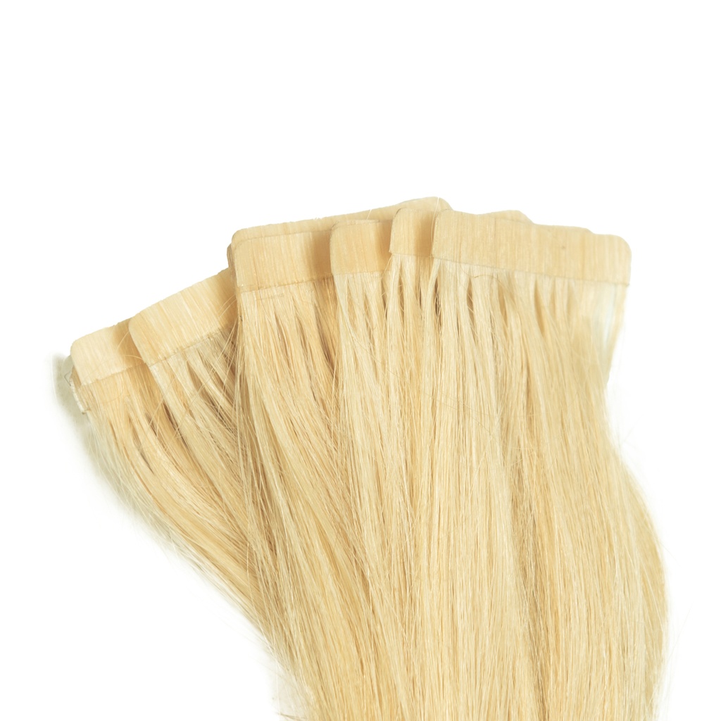 Bebeauty - Tape Hair Extension - Silver (Round) 26" - Color#  20 - Light Platinum