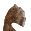 Bebeauty - Tape Hair Extension - Silver (Round) 22" - Color#  6 - Olive