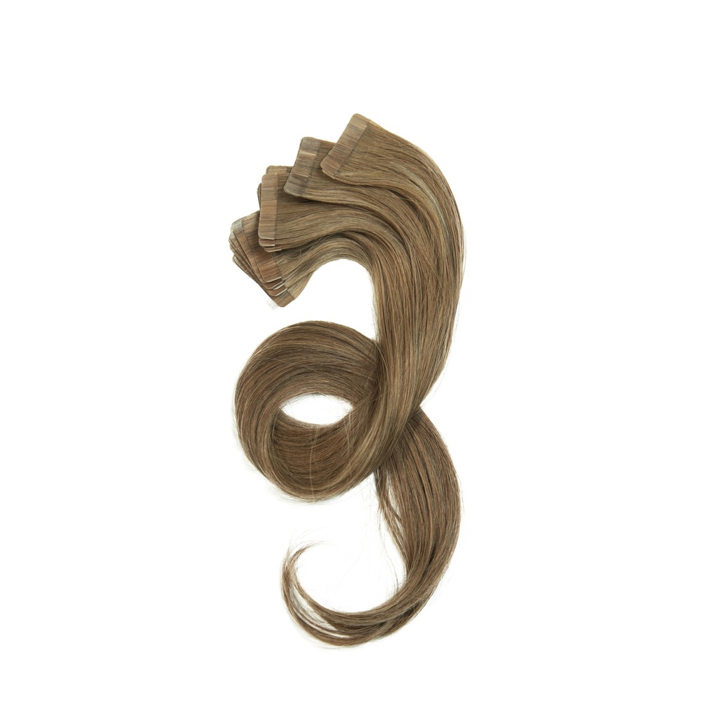 Bebeauty - Tape Hair Extension - Silver (Round) 22" - Color#  10 - Very Light Ash Blond