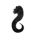 Bebeauty – Semi Tape Hair Extension - Black (Round) 22" - Color#   1 - Natural Black