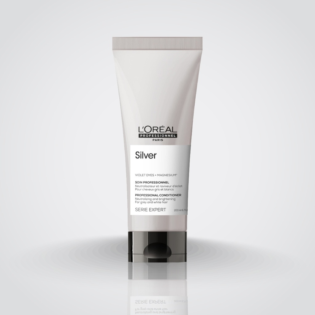 Loreal - Professionnel Serie Expert - Silver Violet Dyes + Magnesium Neutralising and Brightening - Conditioner - 200ml 