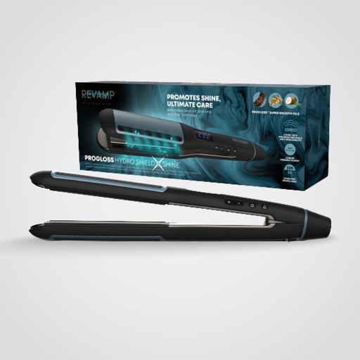 [ST-1800] Revamp - Progloss Hydro Shield - Ceramic with Smart Sensor - Straightener