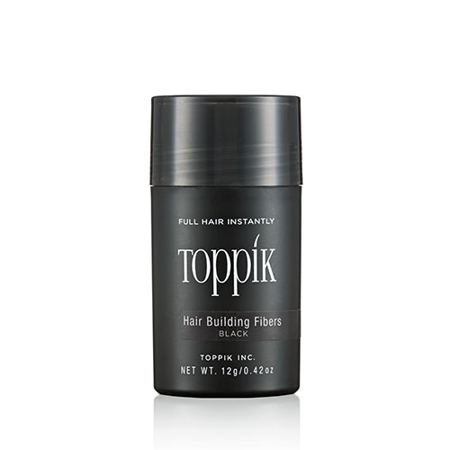 Toppik - Hair Building Natural Keratin Fibers - Color# Black - 12g 