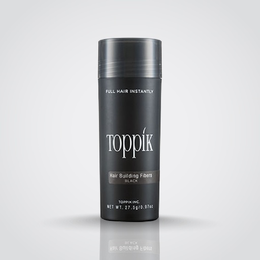 Toppik - Hair Building Natural Keratin Fibers - Color# Black - 27.5g 