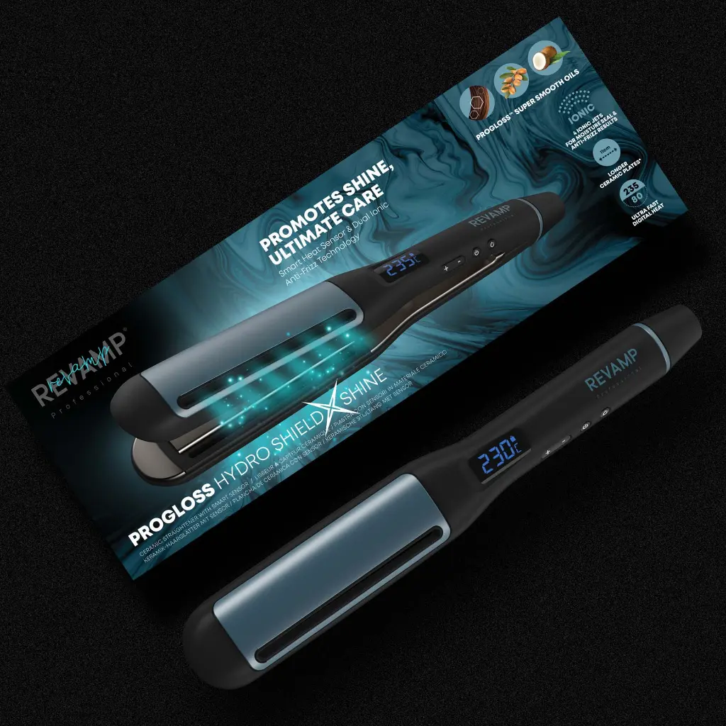 PROGLOSS HYDRO SHIELD X SHINE  CERAMIC STRAIGHTENER WITH SMART SENSOR