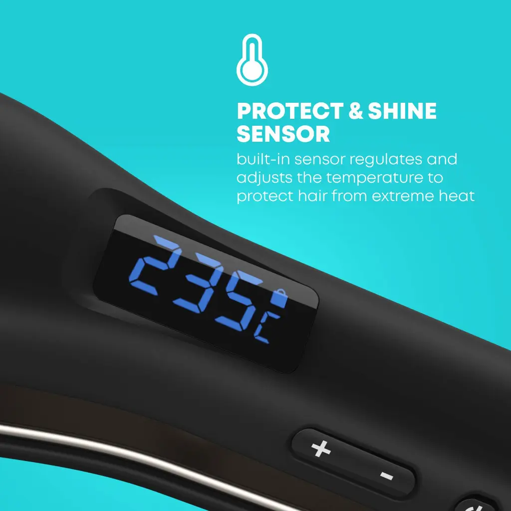 PROGLOSS HYDRO SHIELD X SHINE  CERAMIC STRAIGHTENER WITH SMART SENSOR
