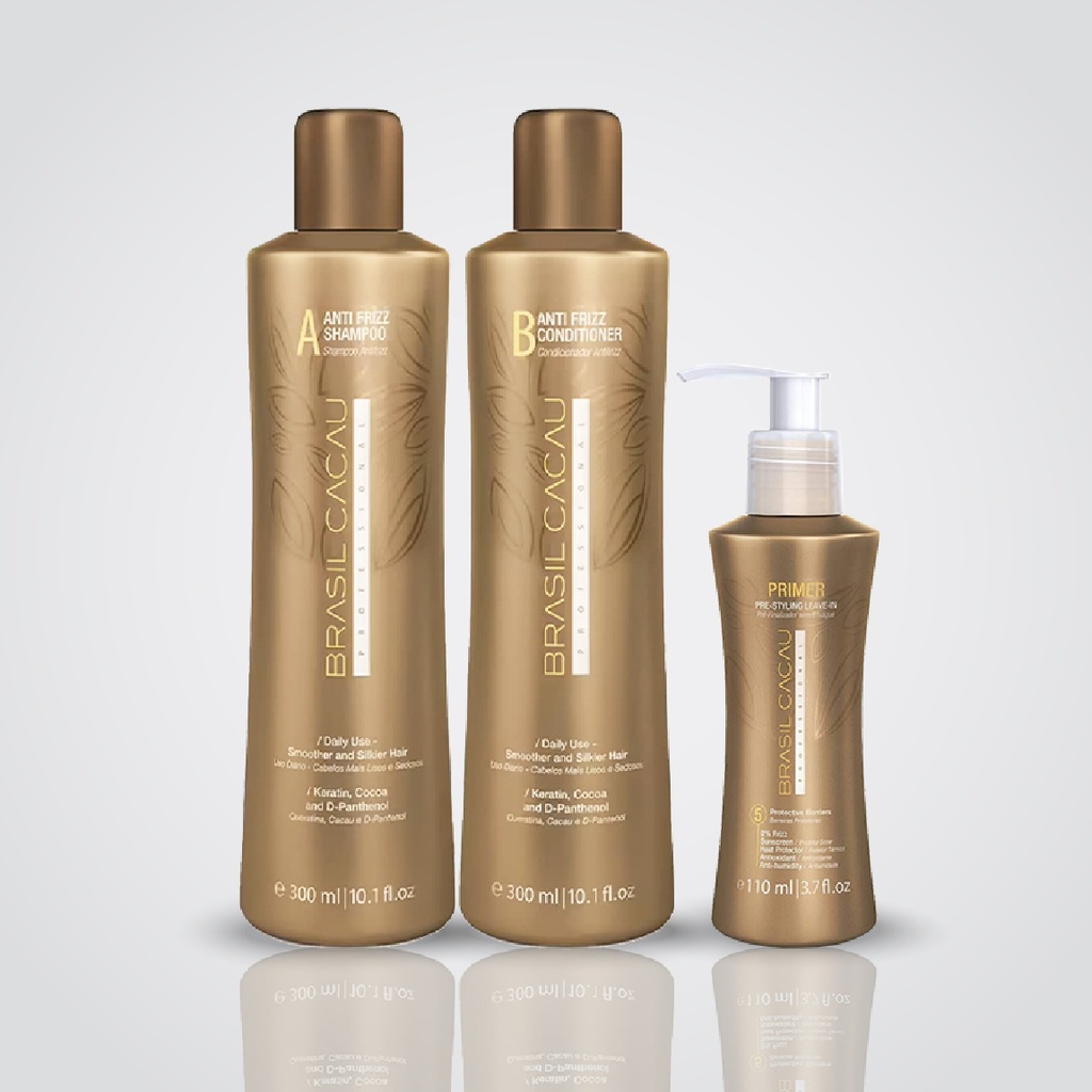 Cadiveu - Brazil Cacau - Home Care - After Protein - Hair Kit (4 Bottle) - 1L 