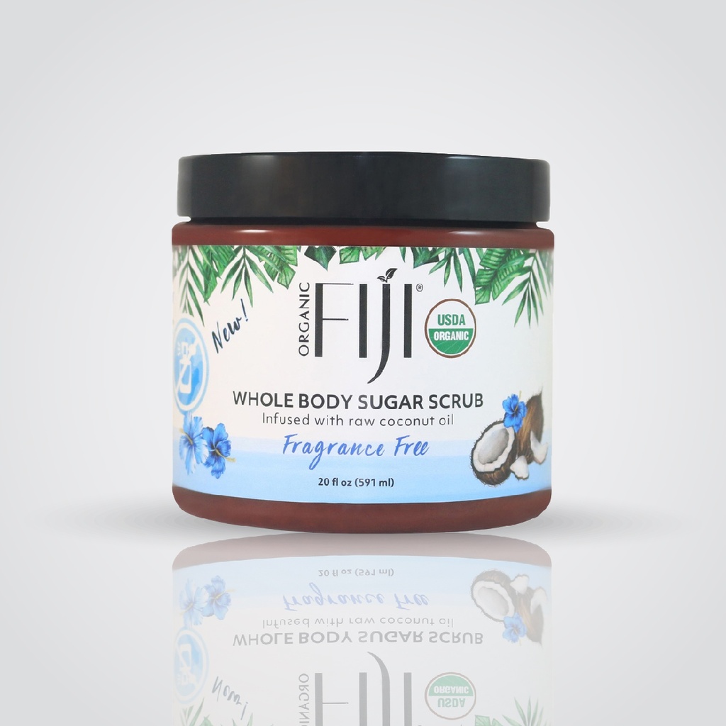 Fiji Organic - Whole Body Sea Salt Scrub infused with coconut oil - Peppermint - 591 ML