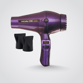Parlux - Hair Dryer - Twinturbo - Made In Italy - Model# 3200 - Violet