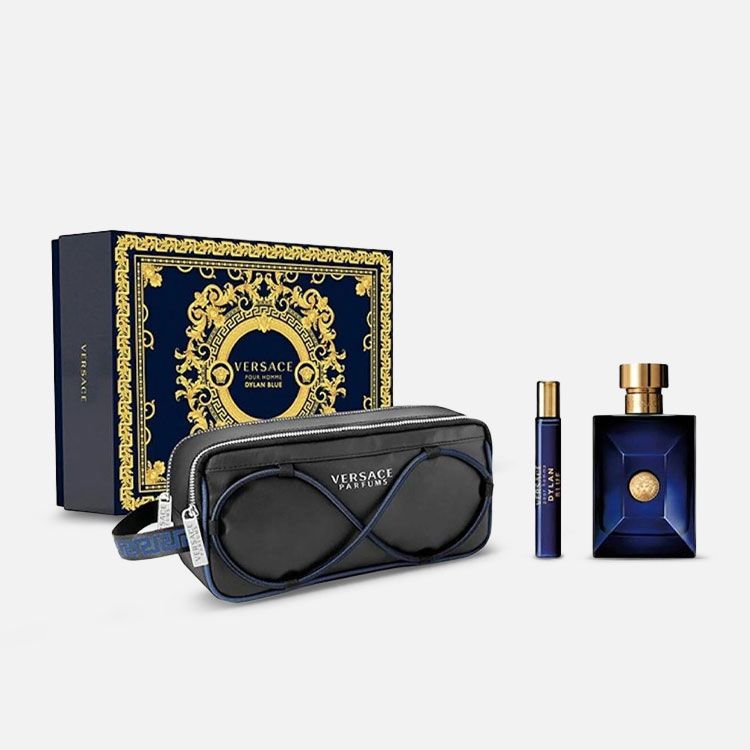 Versace - Dylan Blue 3pcset - ( Edt 100ml+10ml+ Bag) - Man
