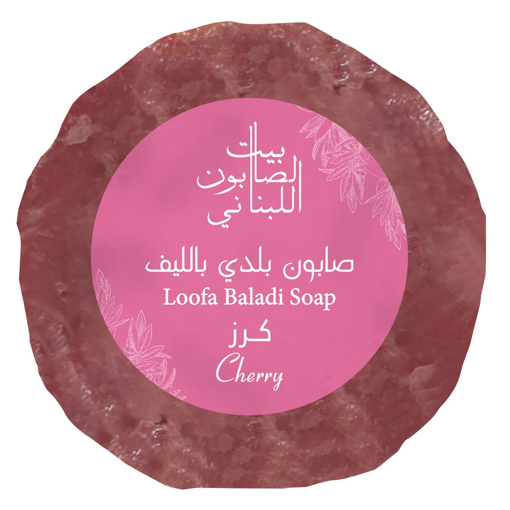 بيت الصابون - ليفة الكرز بالصابون البلدي - 300 غرام