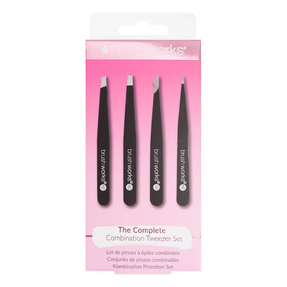Brushworks - Comb Tweezer Set -Black