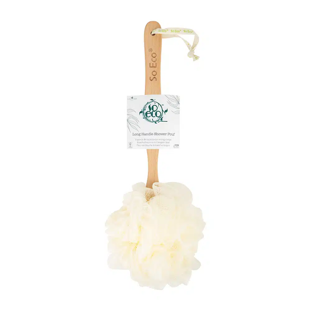Soeco - Long Handle Shower Pouf