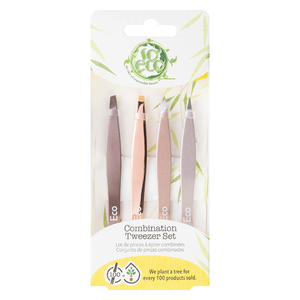BW - Soeco - Rose Gold Tweezer-Set (4-Pieces)