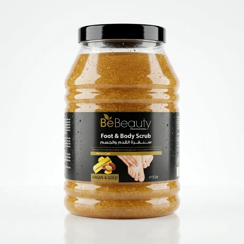 Be Beauty - Foot Scrub - Argan & Gold -5L