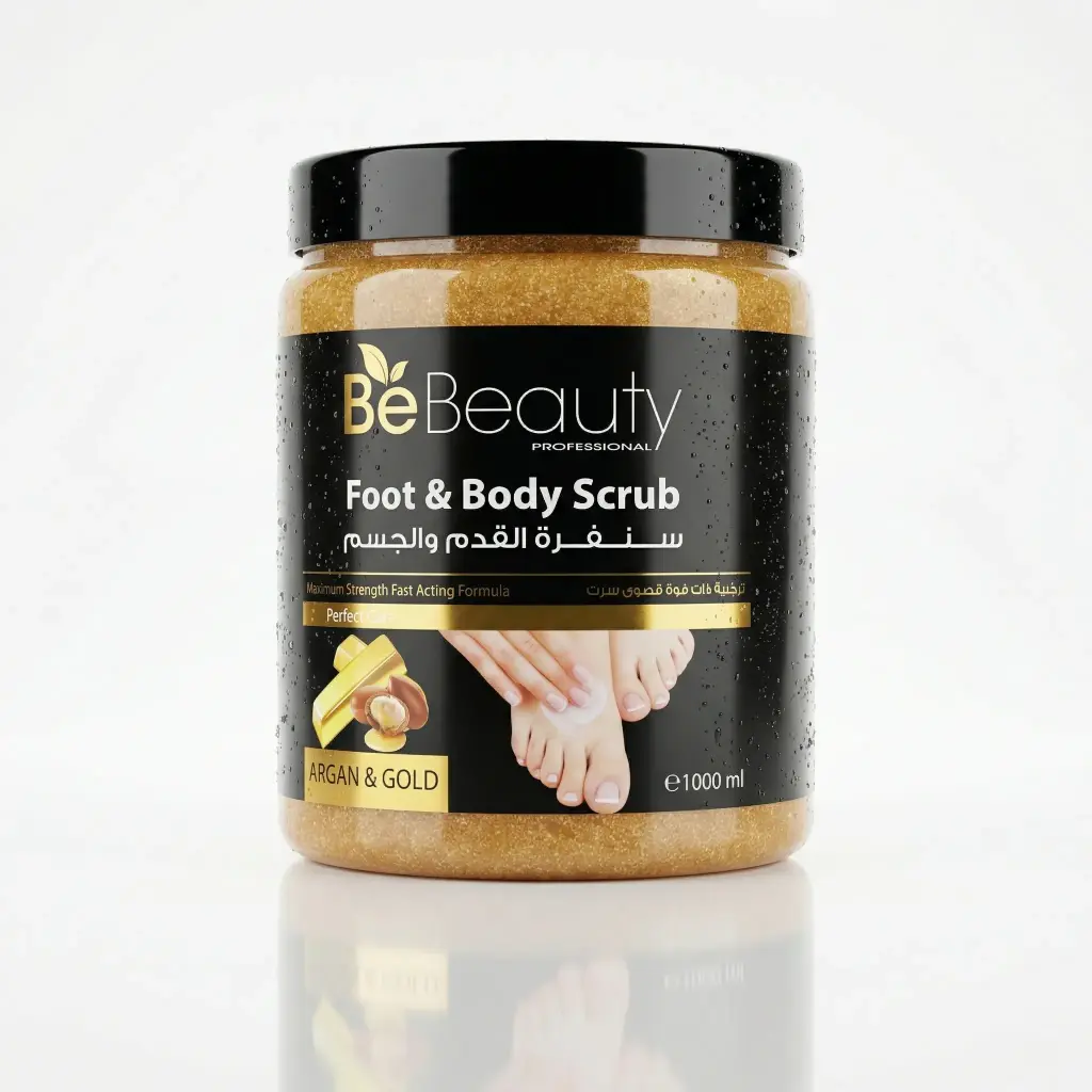 Be Beauty - Foot Scrub - Argan & Gold -1L
