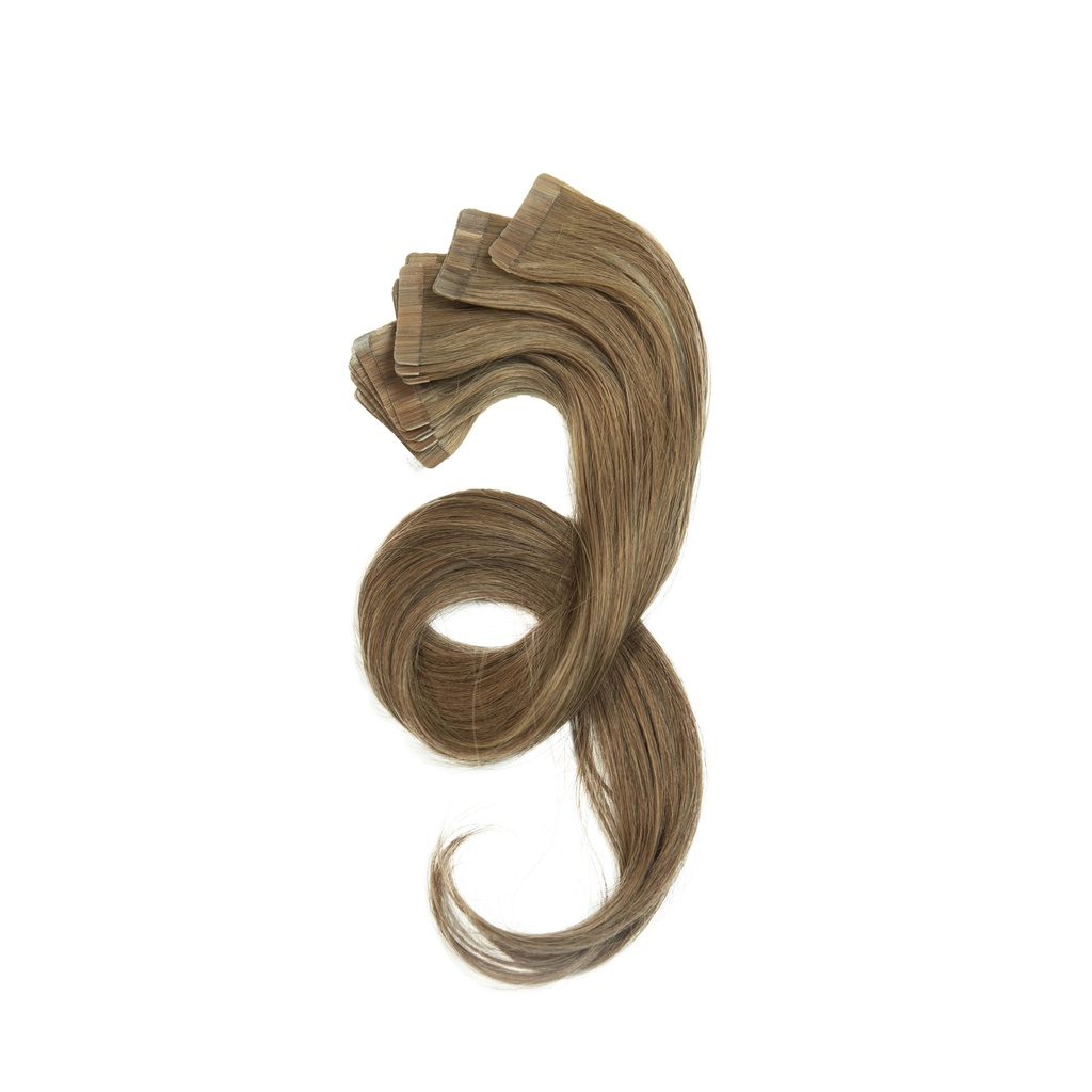 Bebeauty - Tape Hair Extension - Silver (Round) 26" - Color# 10 - Very Light Ash Blond