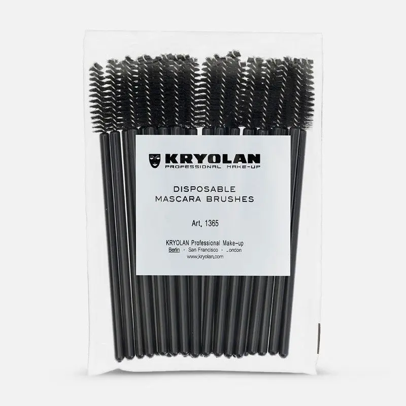 Kryolan - Disposable Mascara Brush - 25 Pcs - 1365