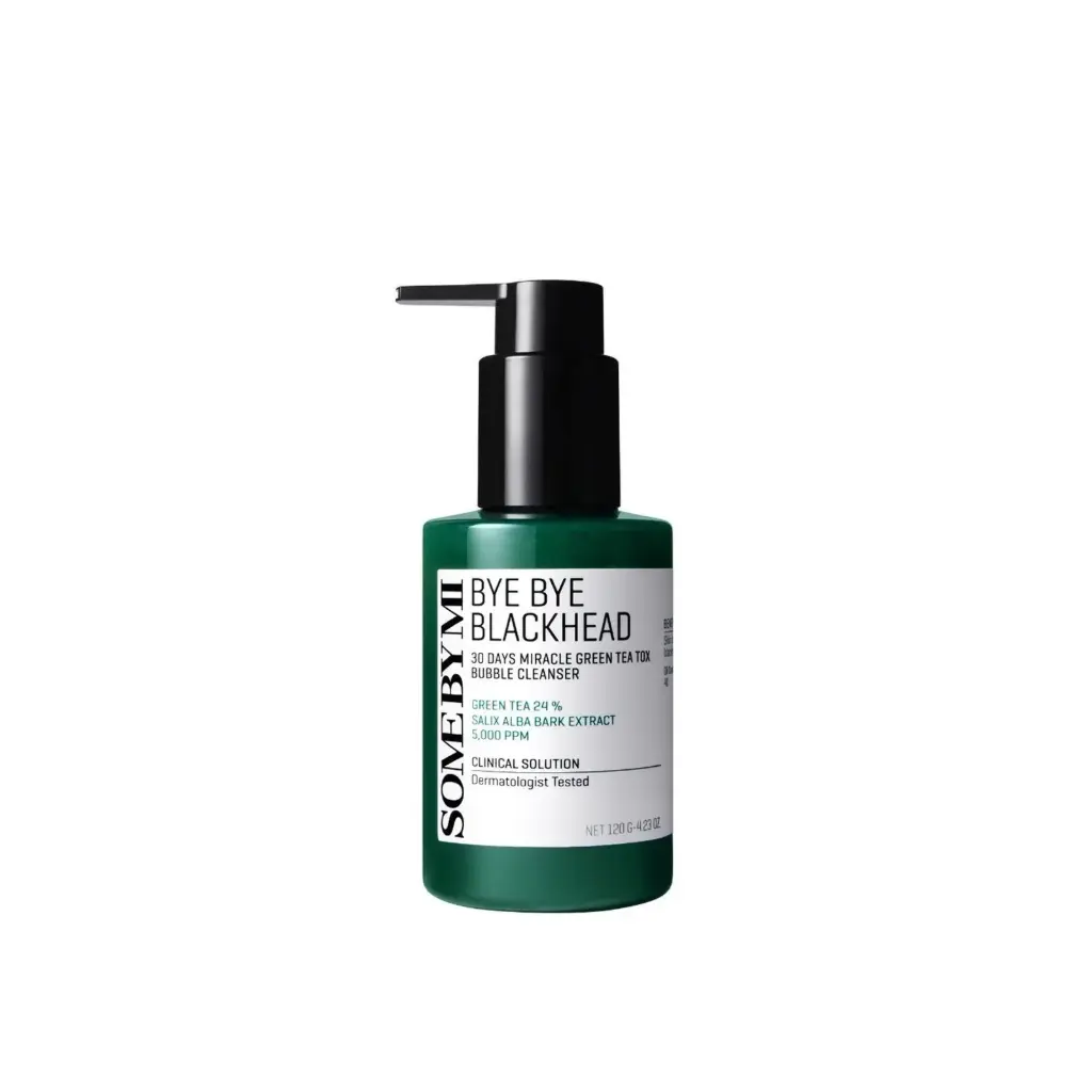 SOME BY MI - BYE BYE BLACKHEAD 30 Day Miracle Green Tea Detox Bubble منظف 120 جرام