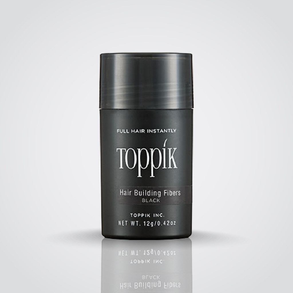 Toppik - Hair Building Natural Keratin Fibers - Color# Black - 12g 