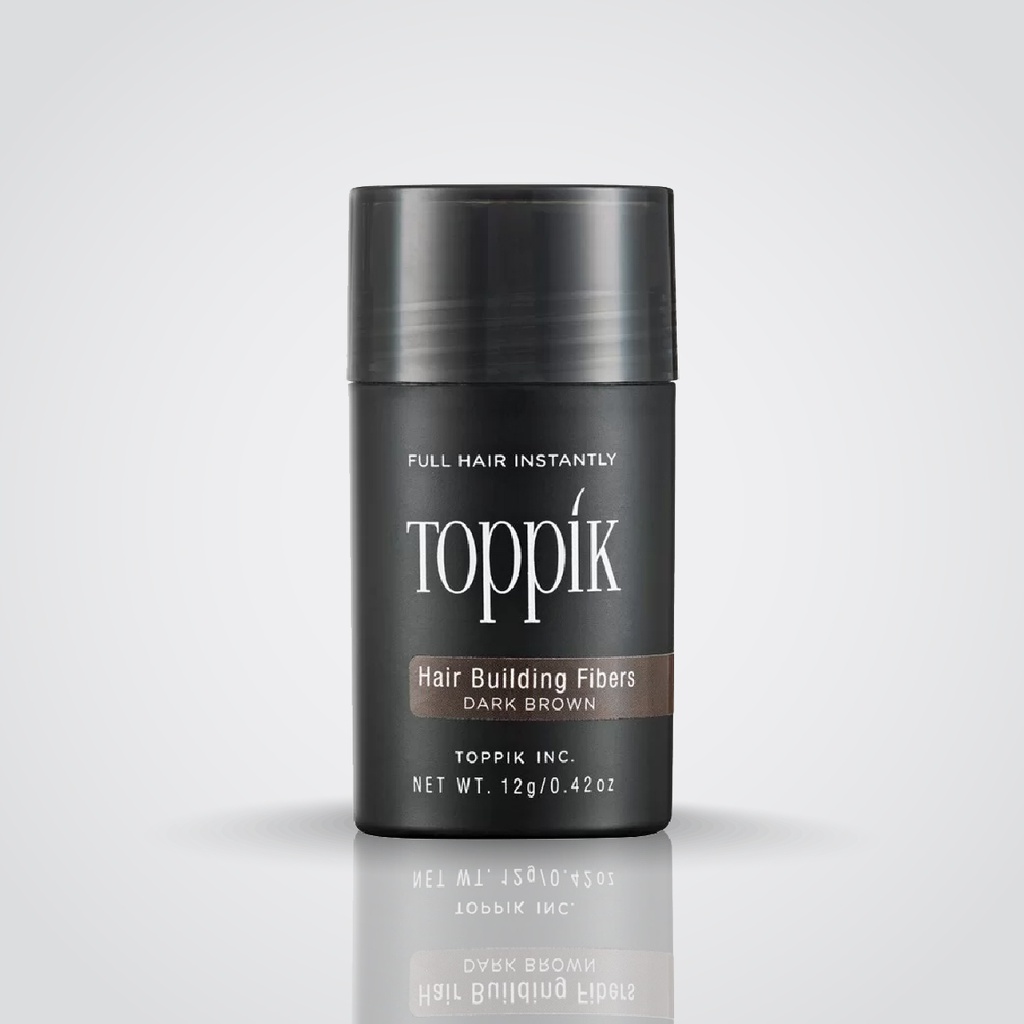 Toppik - Hair Building Natural Keratin Fibers - Color# Dark Brown - 12g 