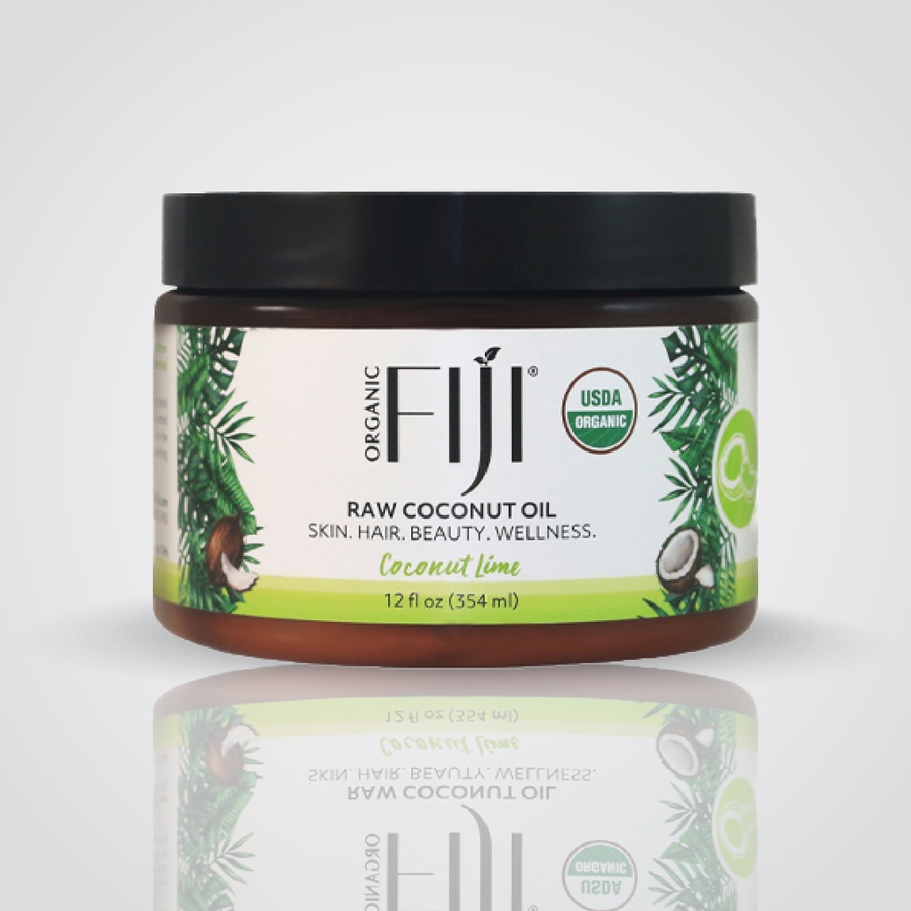 Fiji Organic - Certified Organic Raw Coconut Oil -Coconut Lime - 354 ML