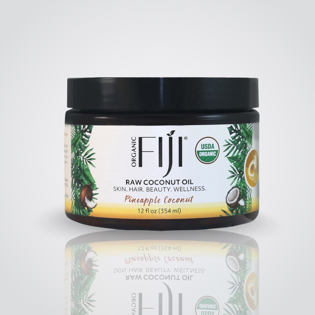 Fiji Organic - Certified Organic Raw Coconut Oil -Pineapple Coconut - 354 ML