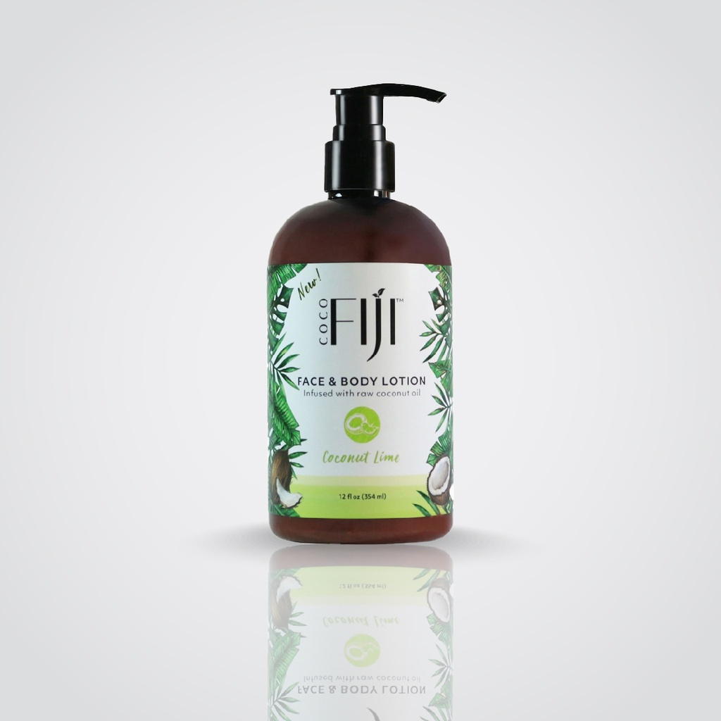 Fiji Organic - Face & Body Lotion - infused with raw coconut oil - Coconut Lime - 354 MLCoconut Lime