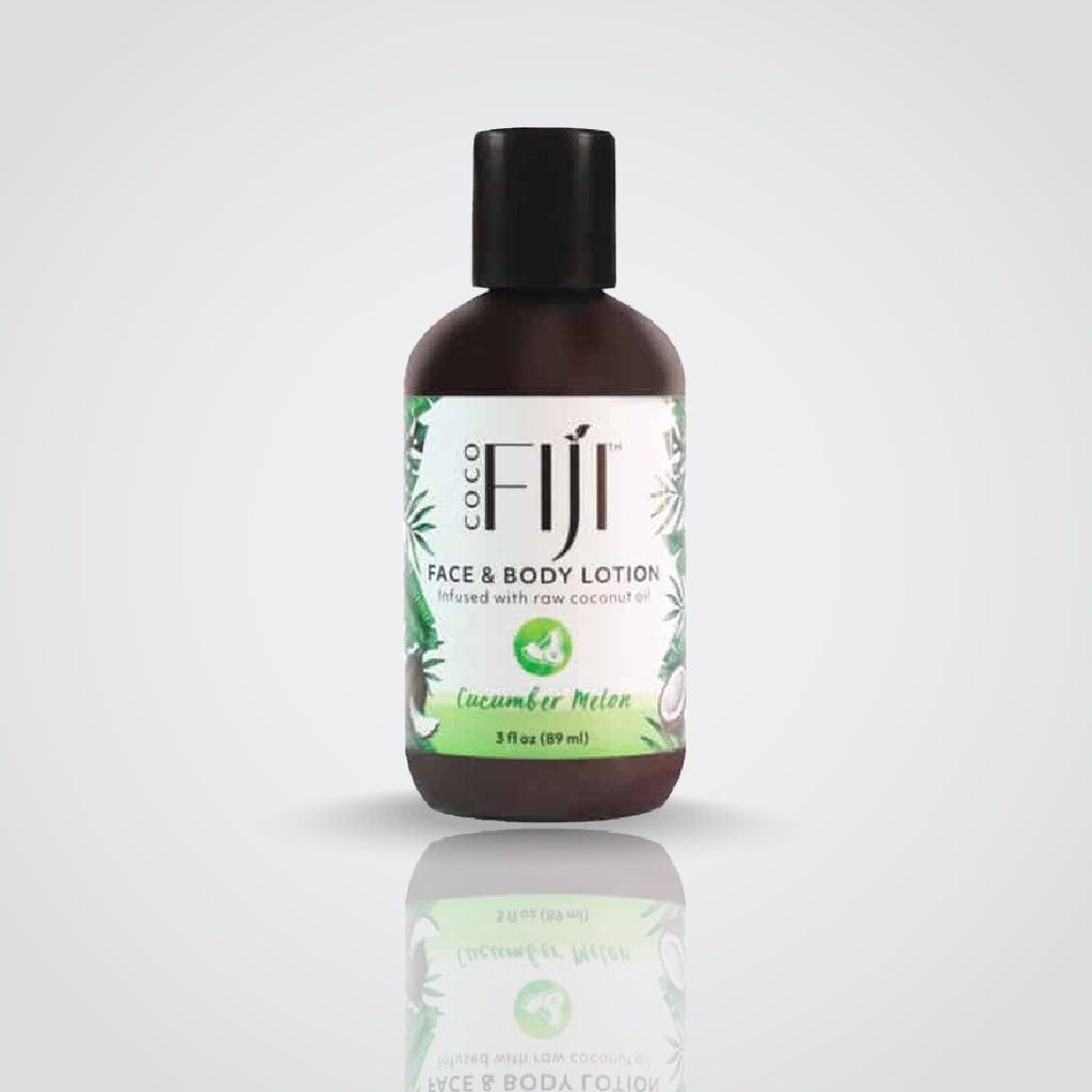 Fiji Organic - Face & Body Lotion - infused with raw coconut oil - Lemongrass Tangerine - 89 ML