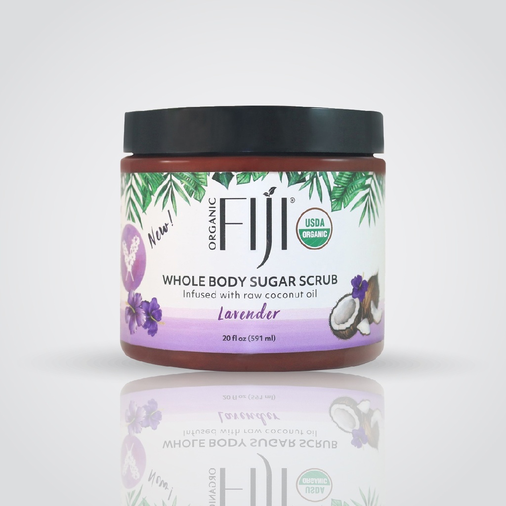 Fiji Organic - Whole Body Sugar Scrub infused with coconut oil - Lavender - 591 ML