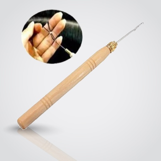 Needle - For Hair Extension - With Wooden Handle