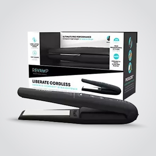 [ST-1700-B] Revamp - Liberate Cordless Compact Hair - Straightener - Black