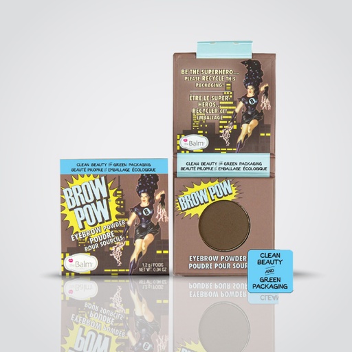 The Balm - Brow Pow Eye Brow Powder - Light Brown