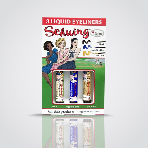 The Balm - Schwing Holiday Trio Liquid Eyeliner (Blue/Gold/Black)