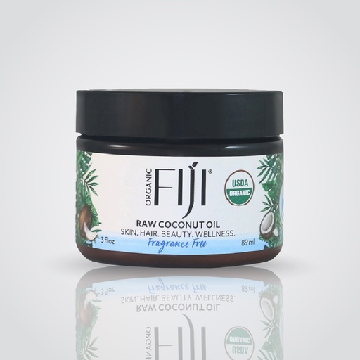 Fiji Organic - Certified Organic Raw Coconut Oil -Fragrance Free - 89 ML